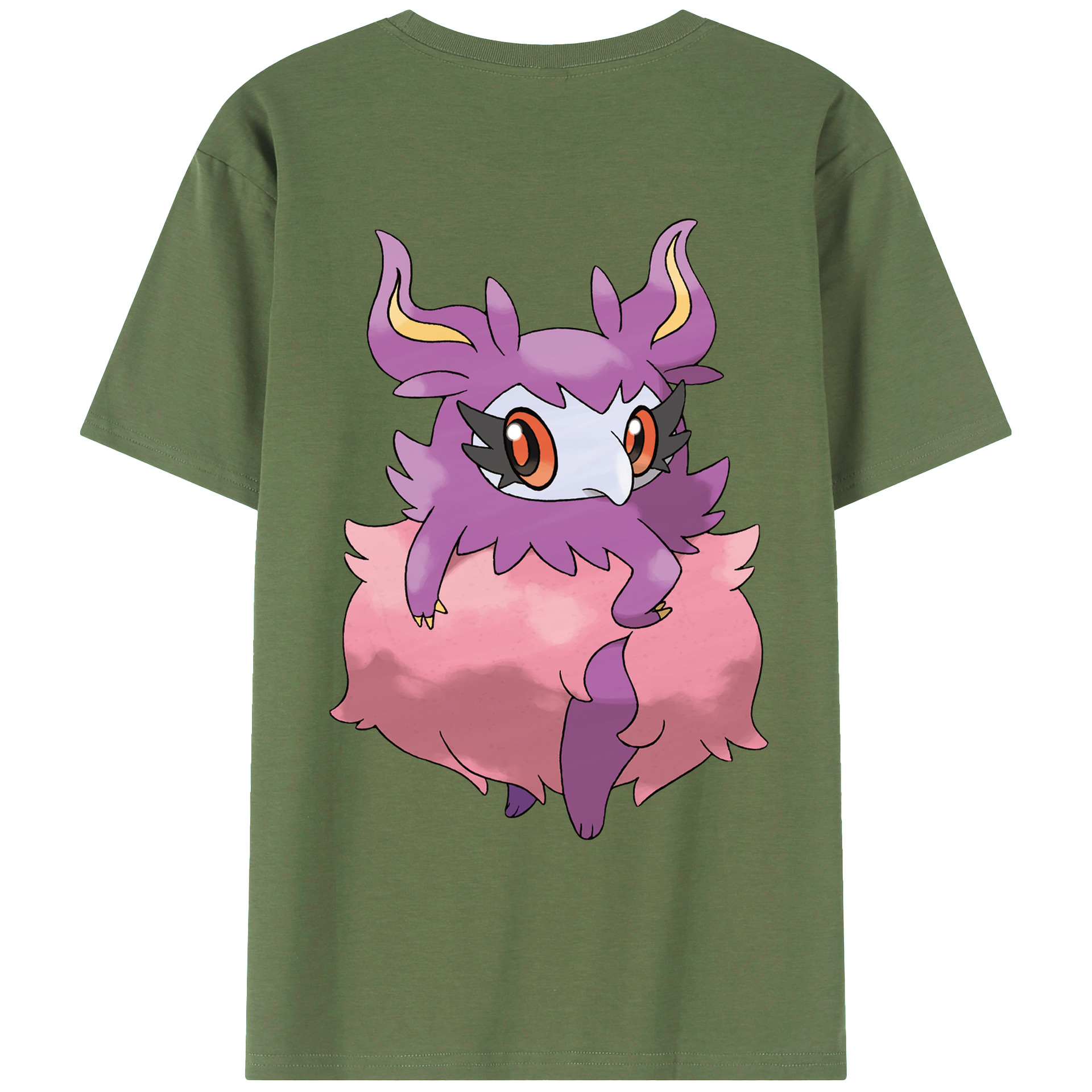 （画像用） ポケットモンスター Pokémon 綿100％ メンズ半袖Tシャツ（バックプリント） 通気性